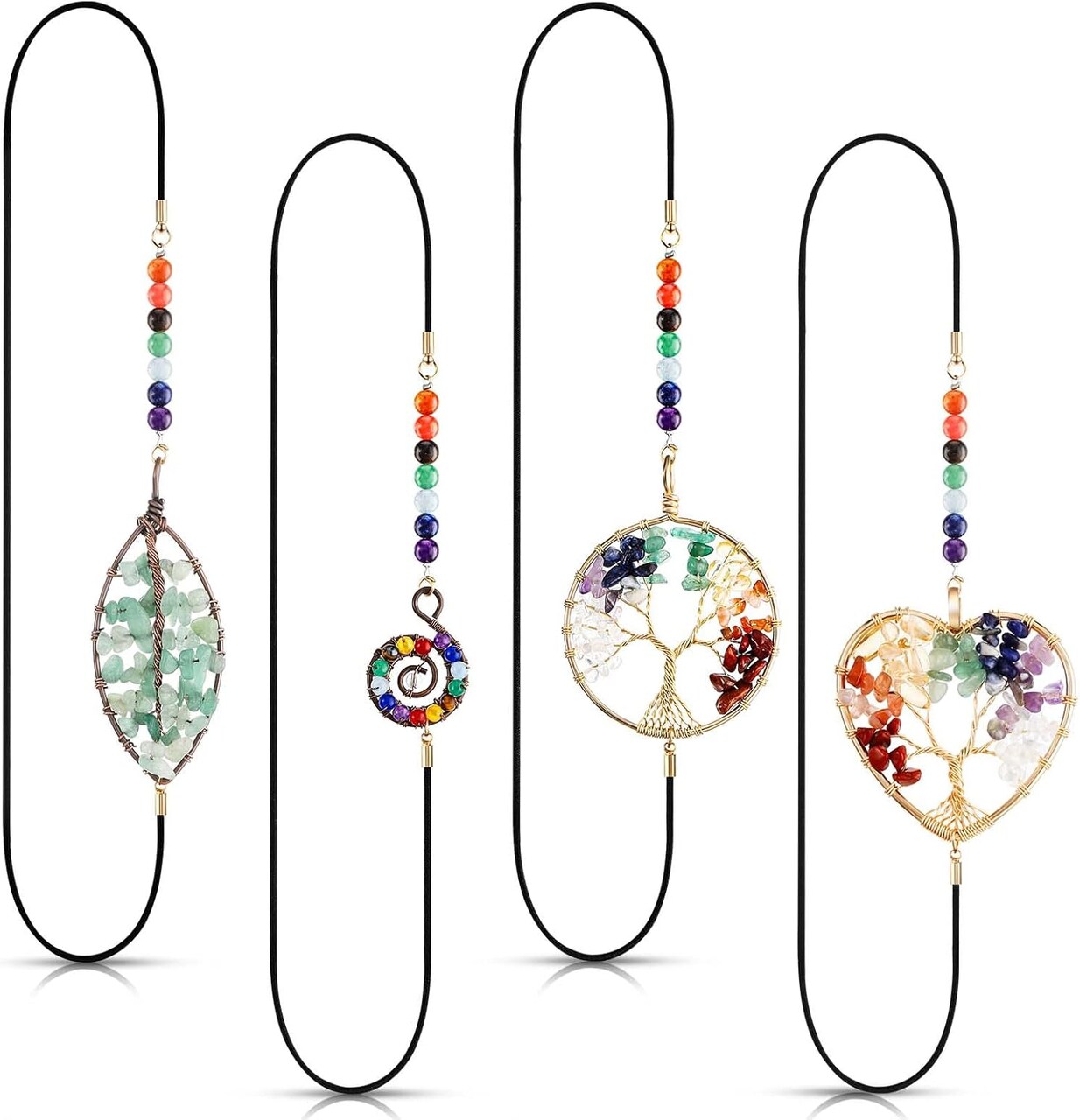 Chakra Crystals Tree Shape for Office Teacher Student Reading Birthday Gifts